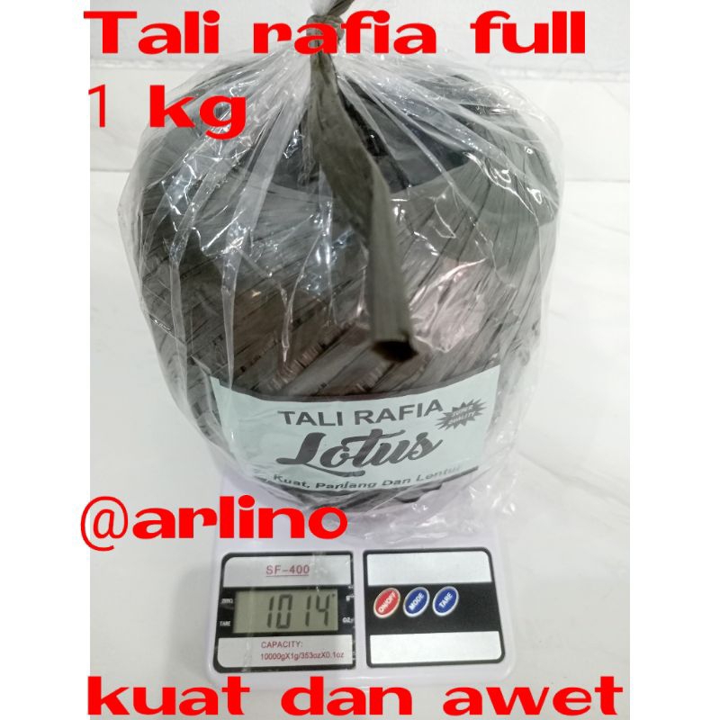 

tali rafia tali plastik full 1 kg hitam
