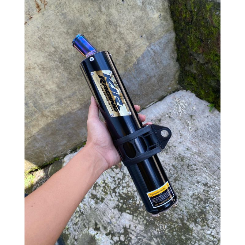 Silencer 2 Tak Aluminium Pro Original KJR Racing Indonesia