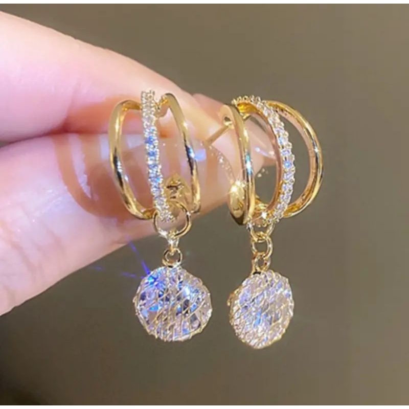 Anting bulat titanium