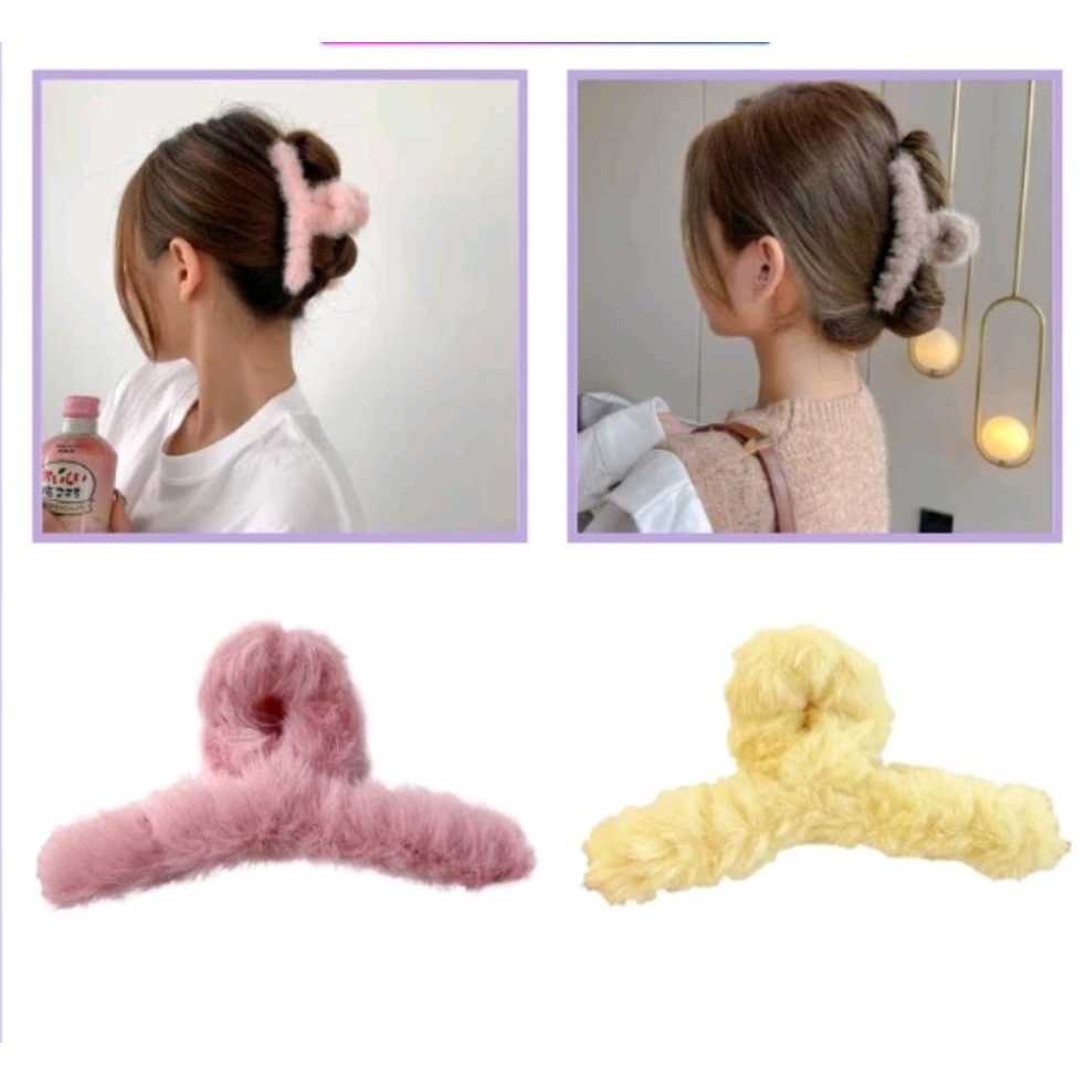 epit Rambut Korea Bulu | Jepit Rambut Bulu | Jedai Rambut Bulu Korea | Jepit Rambut | Jepit Rambut W