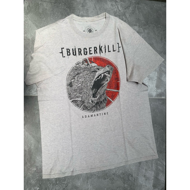 T-Shirt / Baju Original -[ BURGERKILL ]- ADAMANTINE GREY