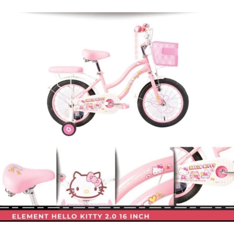 Sepeda Anak perempuan 16Inch Element Hello Kitty new