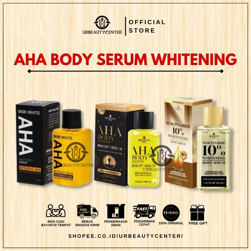 AHA MIMI ORIGINAL THAILAND/AHA MIMI BODY SERUM BODY BOOSTER WHITENING AHA PRECIOUS NIACINAMIDE