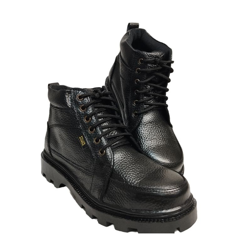 TERBARU PILAR AGNIA Safety Boot Safety Shoes Pria Kulit Sapi Sepatu Safety Sol Karet Sepatu Anti