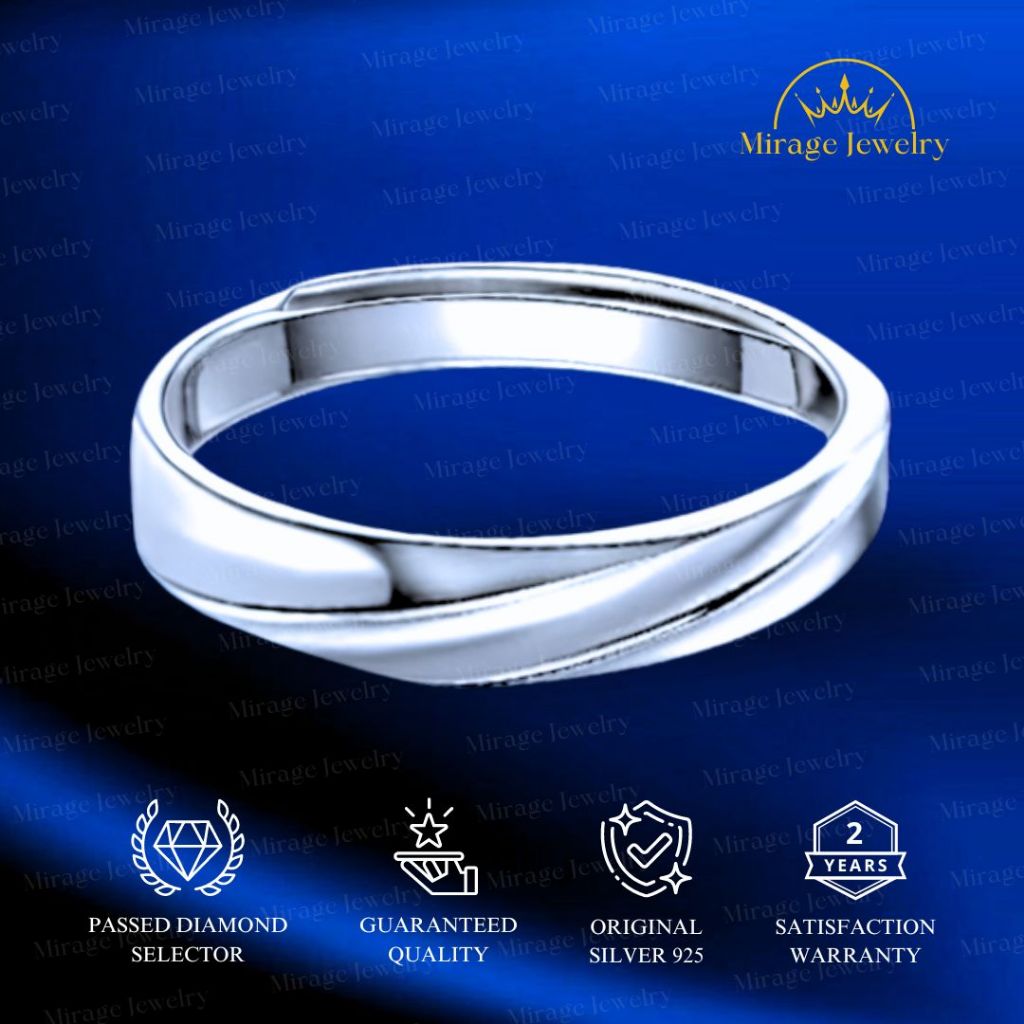 Mirage Jewelry - Cincin Pria Silver Ring Premium S925 RM023
