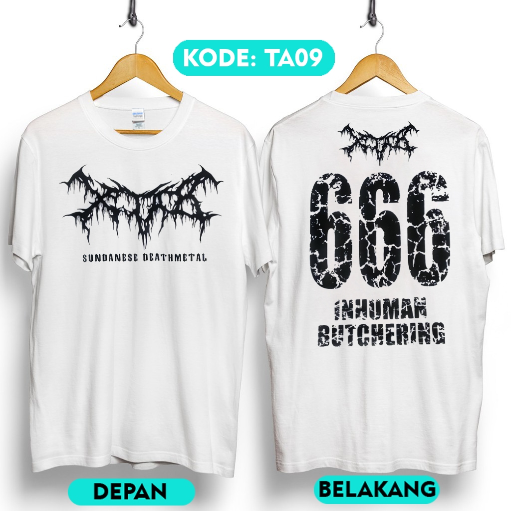 Kaos xtab band metal katun premium TA9