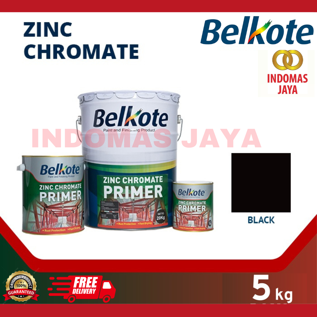 Meni Belkote Zinc Chromate Primer Black 5kg