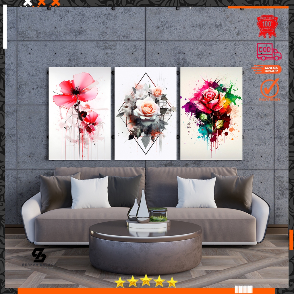 Hiasan/Poster Dinding Ruang Tamu/Kamar Gantungan Pintu Bunga/Tanaman ART