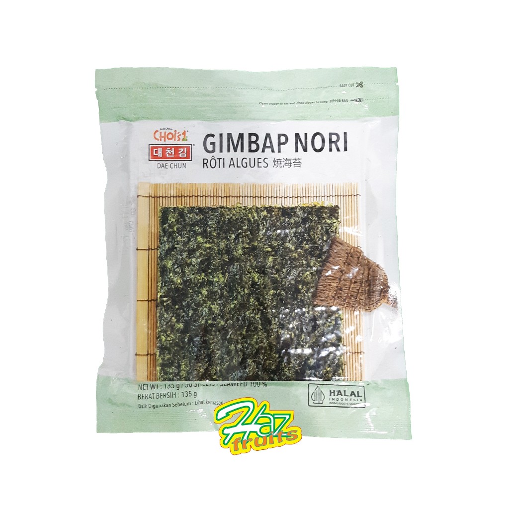 Daechun Gimbap Sushinori I Gimbap Nori 10 Sheet - 22 Gram