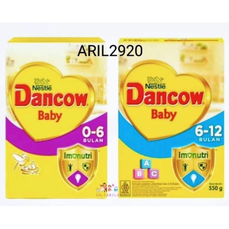 DANCOW BABY 0-6BULAN & 6-12BULAN 550GR