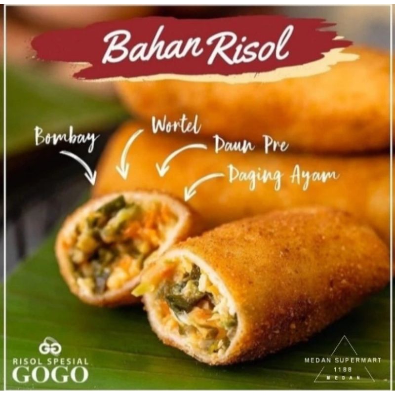 

Risol GOGO oleh-oleh khas Medan Risol Spesial Ayam gogo aneka Kue