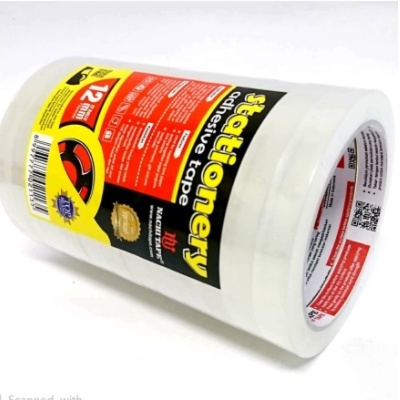 

INDUSTRIAL TAPE / ISOLASI BENING TRANSPARAN / CELLO TAPE BENING TRANSPARAN / SELOTIP BENING TRANSPARAN / ISOLASI NACHI 0.5 INCH X 72 YARD INDUSTRIAL
