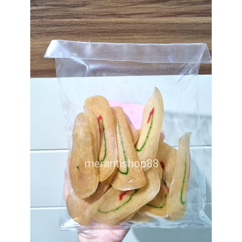 

Kerupuk Udang 100gram asli Pulau Rangsang Medang / Kripik Udang / Hepia / He Pi Halal