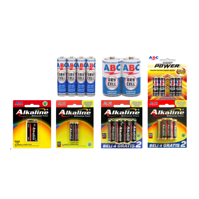 Baterai ABC AA AAA 9 Volt / Baterai ABC Alkaline All Varian