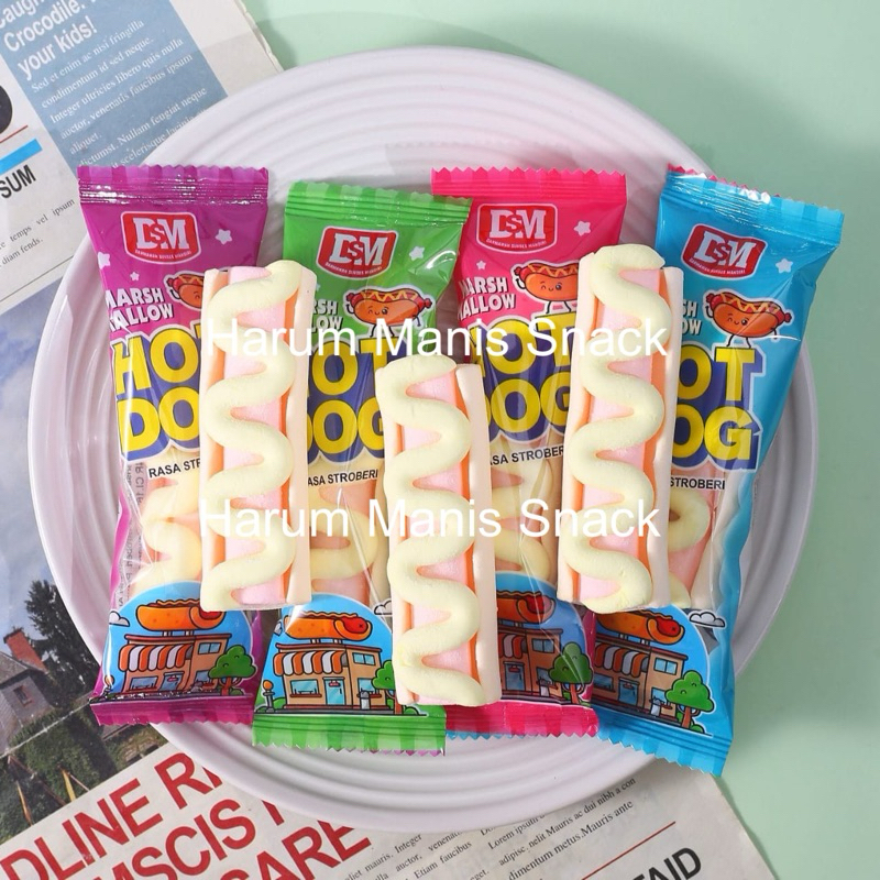 

DSM Marsmallow Marshmallow Mallow Hot Dog isi 30 pcs