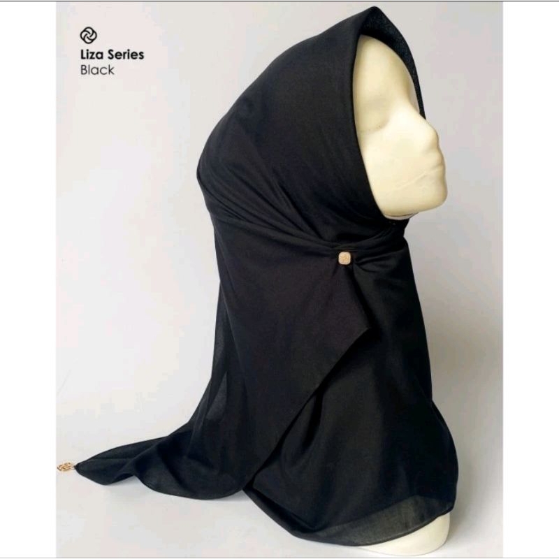 HIJAB DEENAY POLOS BLACK