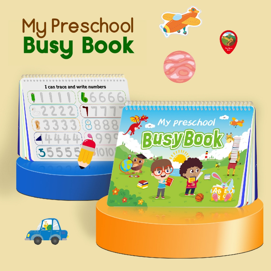 FunBlock- Busy Book Quiet Book My Preschool Lengkap- Busy book