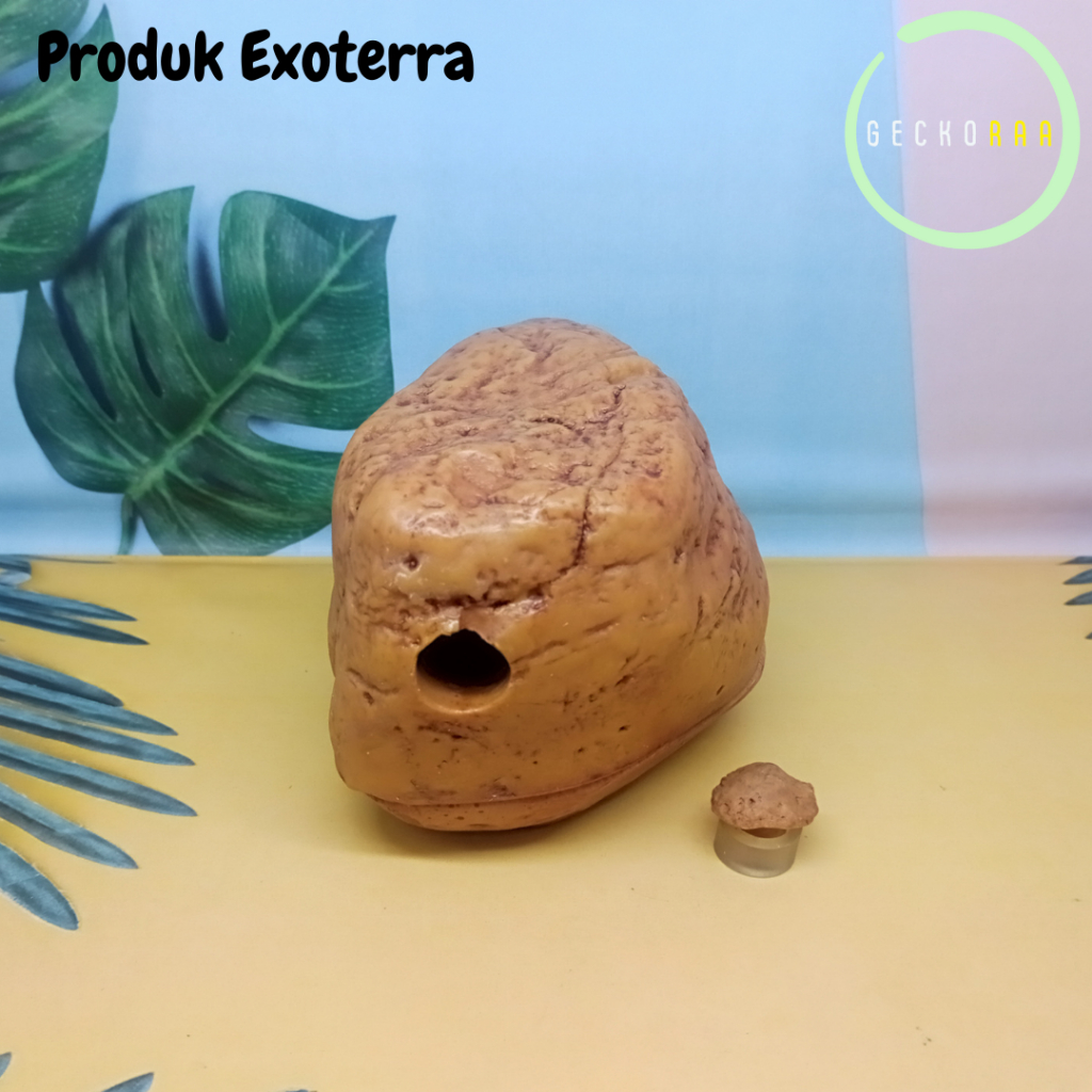 Exoterra Feeding Rock Reptile Cricket Feeder Makanan Reptil Gecko AFT