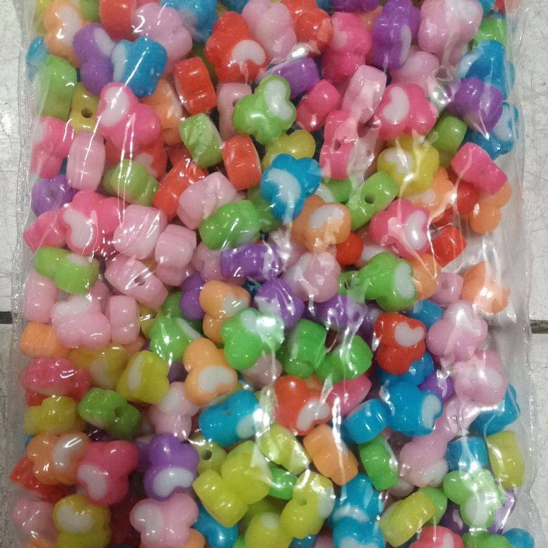 Manik 16mm kupu gemoy  candy  mix warna isi 1 pon