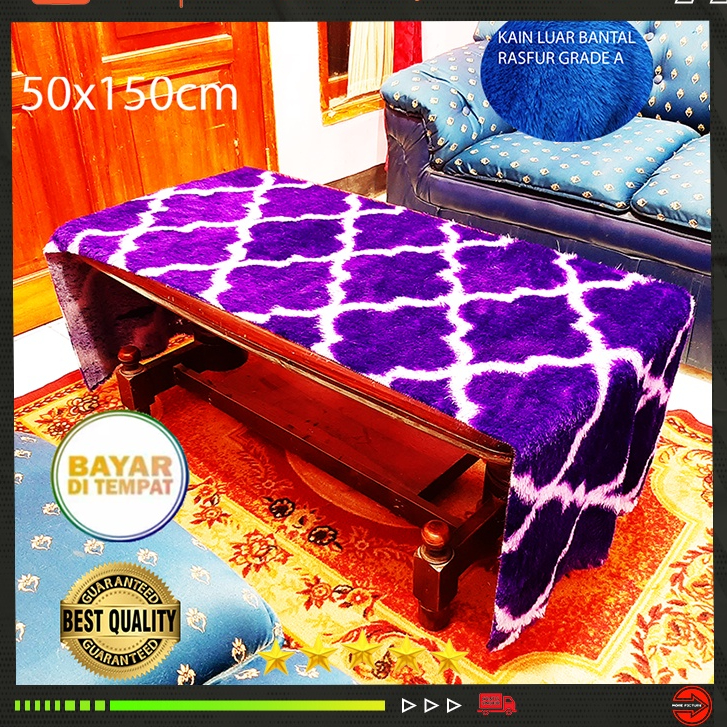 Berkah Saluyu KAIN BULU RASFUR RAFSUR MOTIF UK 150X50CM