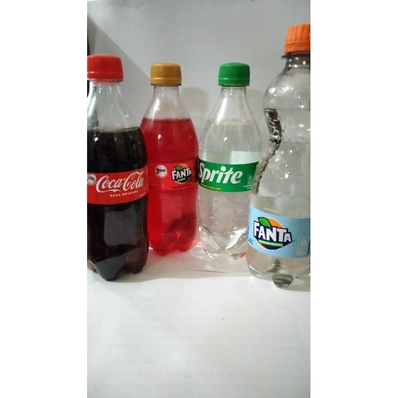 Soda FANTA, SPRITE, COCA-COLA botol 250ml - soda kecil - minuman berkarbonasi