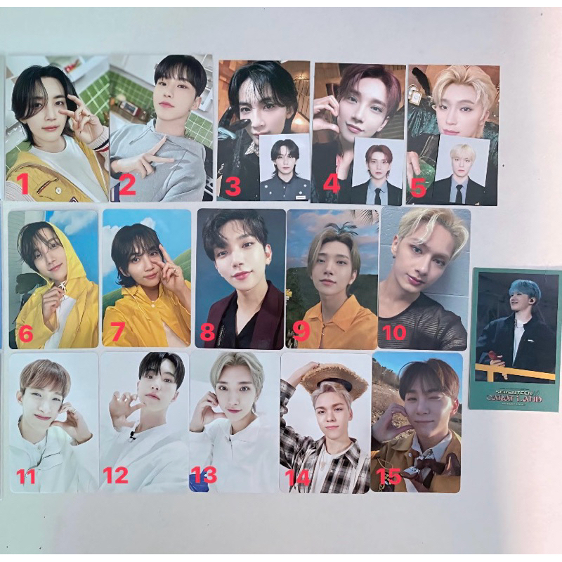 Photocard Official Seventeen [seventeen hotel,gomagz]