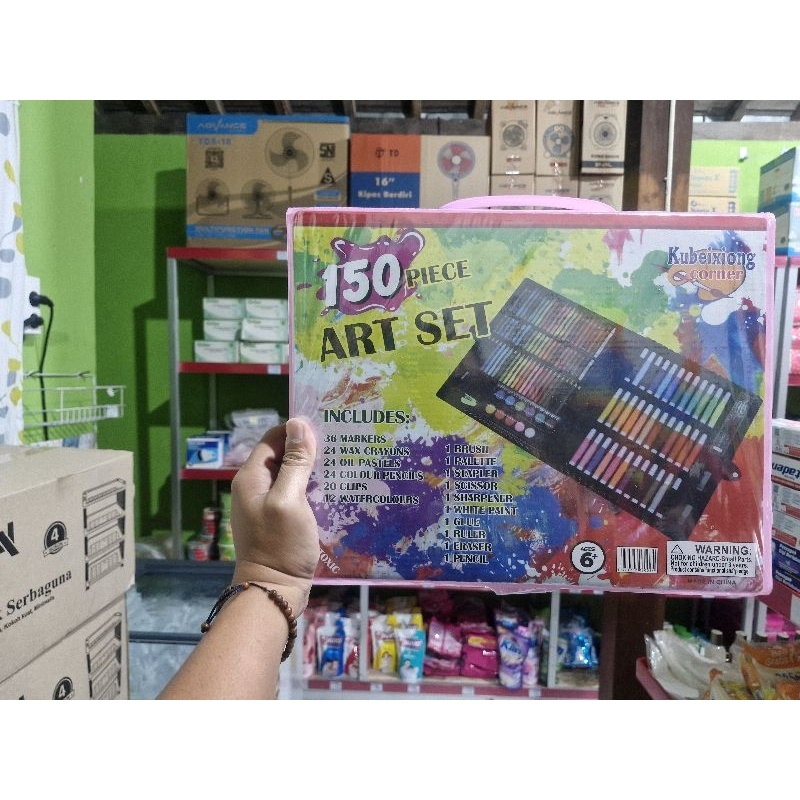 

Crayon Art Set 150 Pcs Pensil Warna Full Set