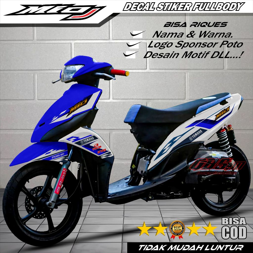 Stiker Decal Mio J Stiker Striping Full Body Variasi Sticker Motor Mio J Mio GT Stiker Full Body