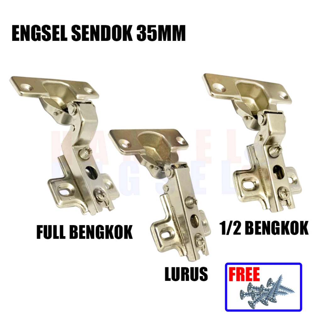 Engsel Sendok Chrome Besi 35mm / Engsel Sendok Pintu Cabinet Lemari Kitchen 35 mm / Engsel Sendok Lu