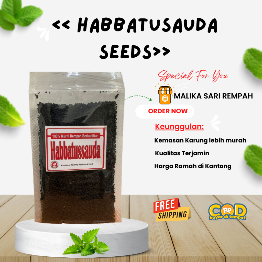 

Biji Habbatusauda [50 gram] | Habbatuasauda Seeds | Biji Jinten Hitam-MSR