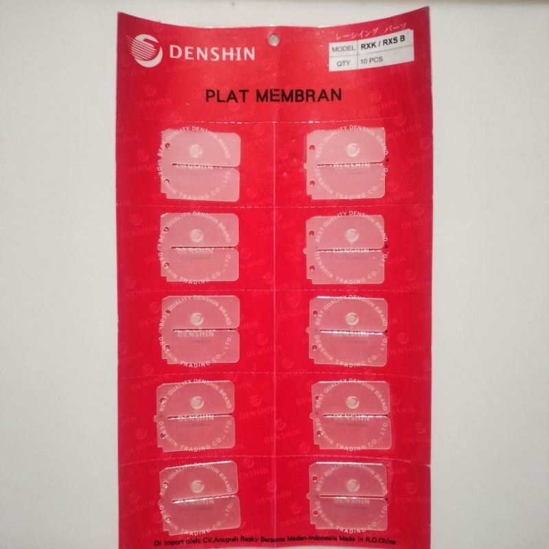 Plat Membran Lidah Membran RXK RX King RXS Denshin
