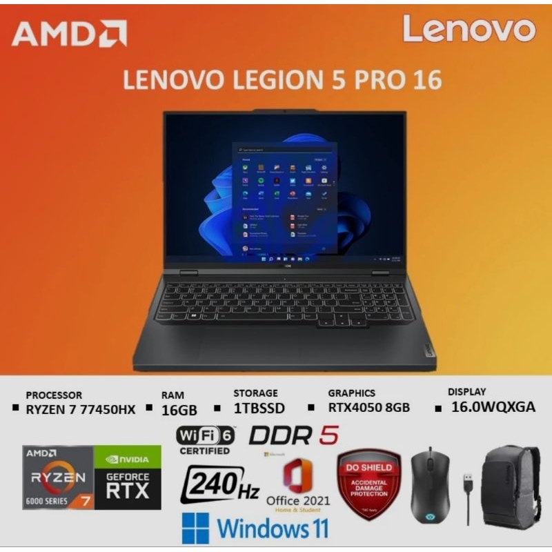 LENOVO LEGION 5 PRO 16 BERKUALITAS