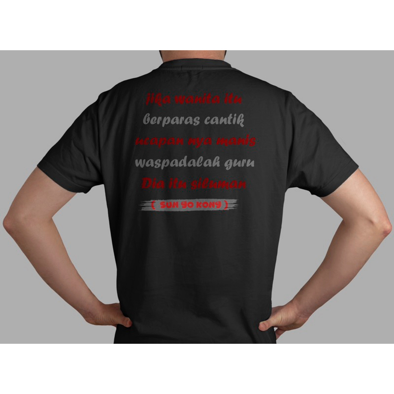 kaos kata2 lucu, meme unik sablon dtf kuat dan tahan lama