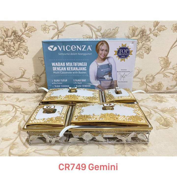 {Vicenza Packing Aman} Prasmanan Kotak CR749 Motif Gemini
