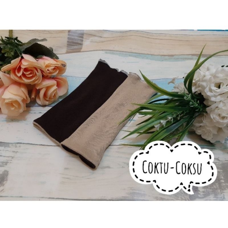 MANSET BOLAK BALIK/ HANDSOCK TEBAL BAHAN KAOS RIB PANJANG 17CM