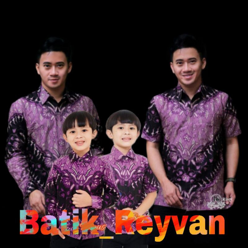 BISA PISAH || Couple Batik Keluarga Ayah Dan Anak Laki-Laki 2-13 Tahun || Baju Kemeja Sarimbit Batik