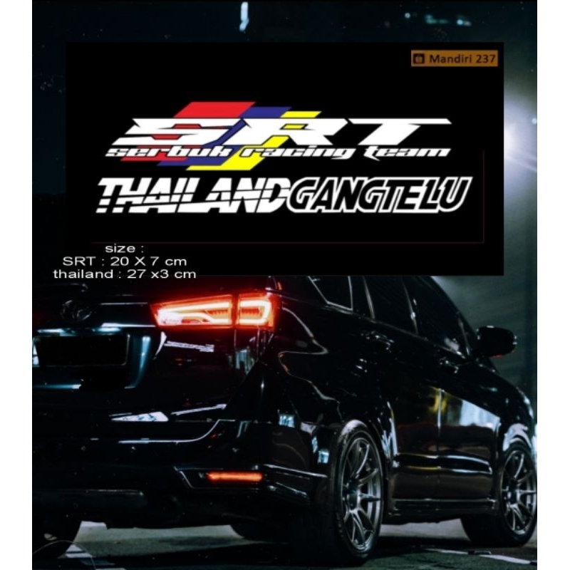 sticker satu paket SRT THAILANDGANGTELU