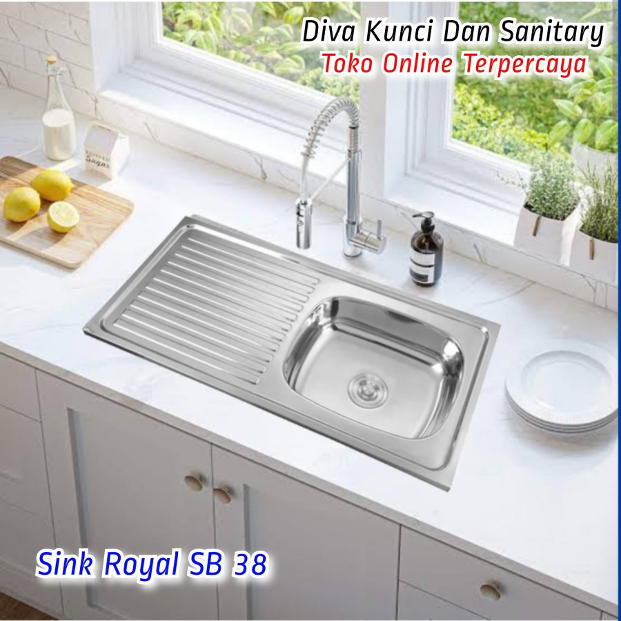 Kitcheb Sink Royal SB 38 Sink 1 lubang Royal