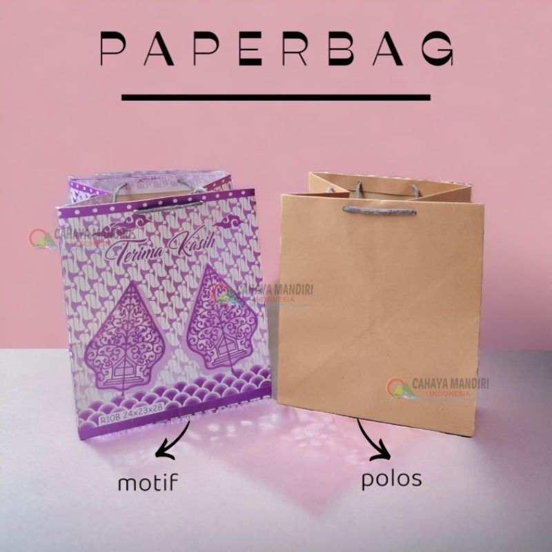 

Paper bag murah grosir tas kado paper bag tas kertas souvenir paper bag sedang PAPERBAG DUS NASI R10B (size 24x23x28)