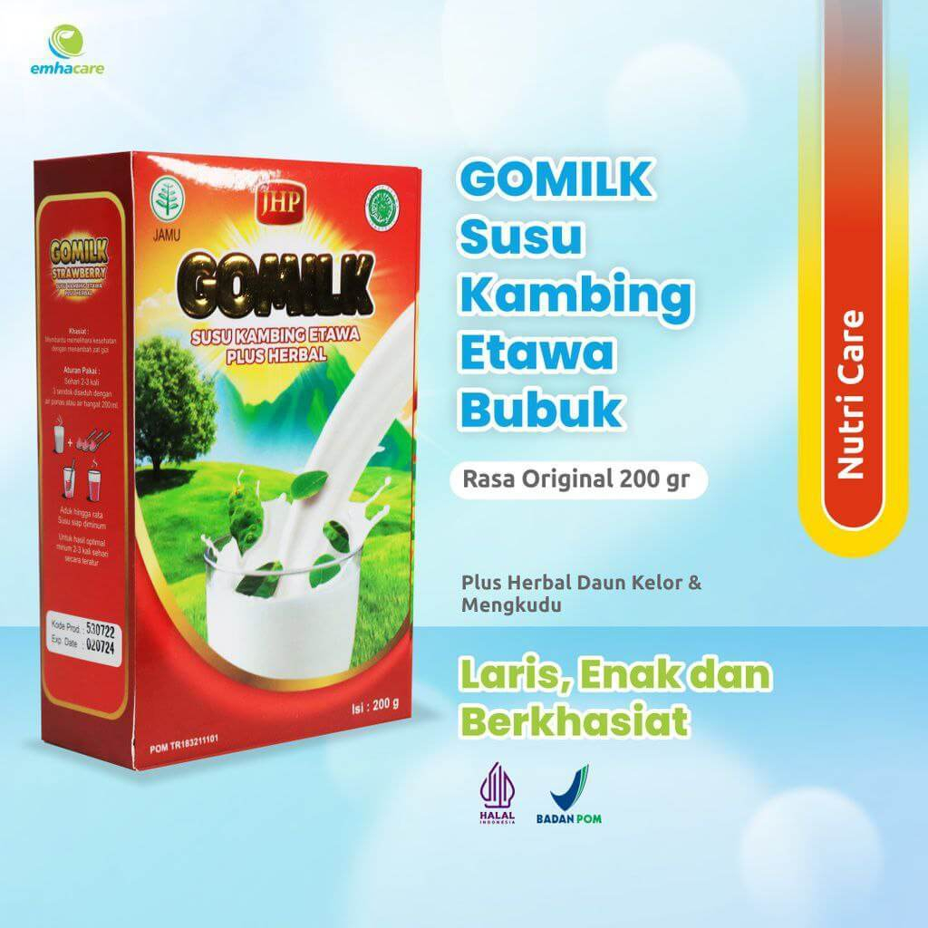 

GOMILK SUSU KAMBING ETAWA BUBUK PLUS HERBAL RASA ORIGINAL ISI 200g