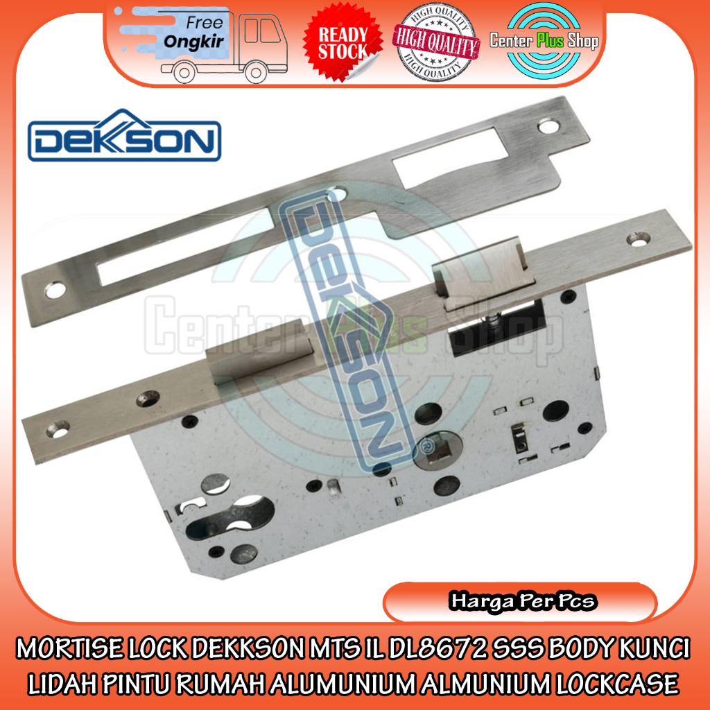 MORTISE LOCK DEKKSON MTS IL DL8672 SSS BODY KUNCI PINTU KAYU ALUMUNIUM LIDAH BODI LOCKCASE ALUMINIUM