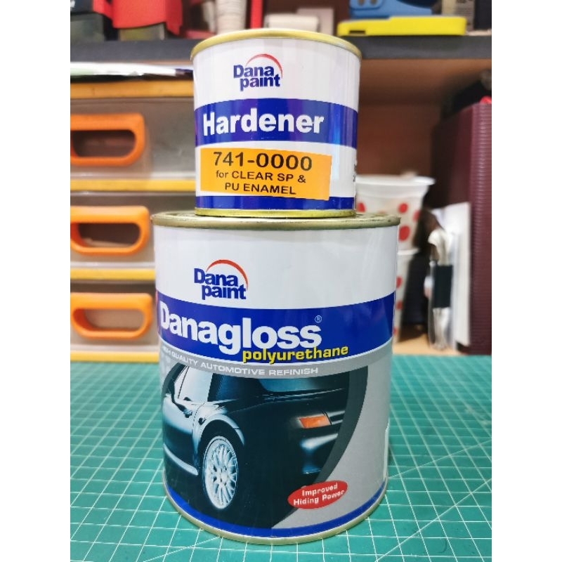 Danagloss PU Putih dan hitam + hard