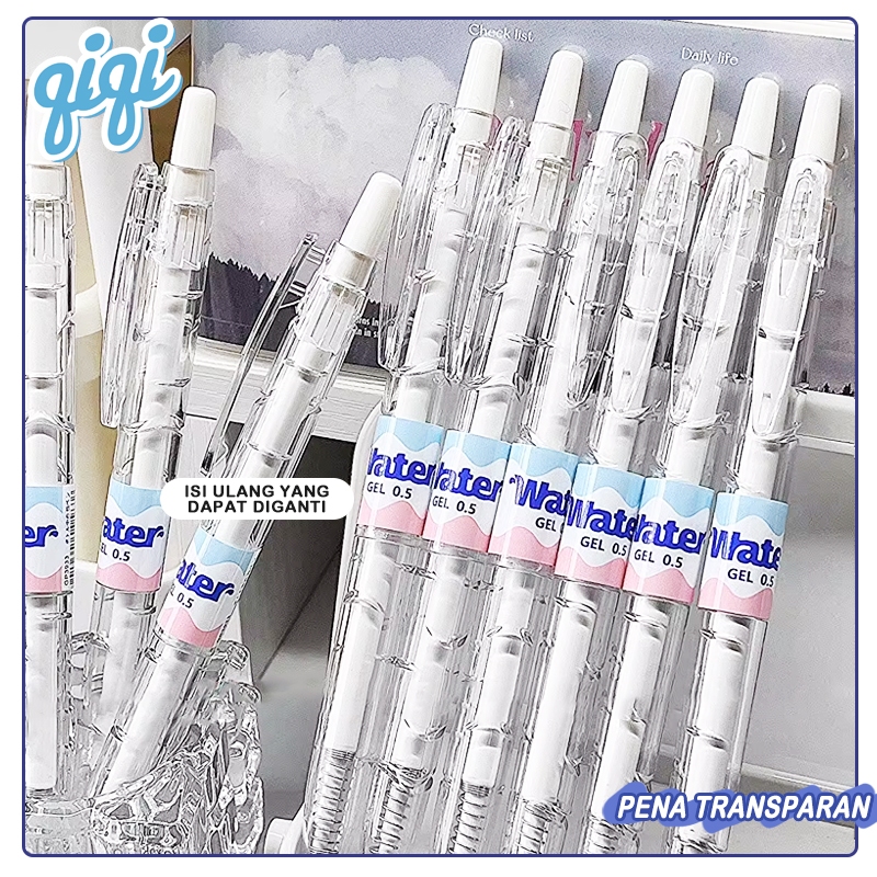 

Pena botol transparan dengan gelpen tampilan super bagus/pulpen bottle 0.5mm - Qiqi Treasure