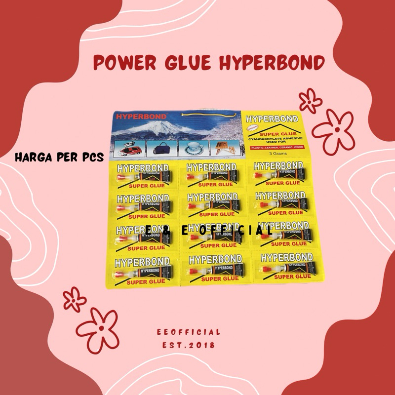 

POWER GLUE HYPERBOND / SUPER GLUE / LEM TETES PEREKAT [ PER PCS]