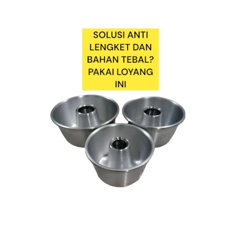 Loyang Bolu Tulban Press Tebal Diameter 10 12 14 16 18 Cm Anti Lengket