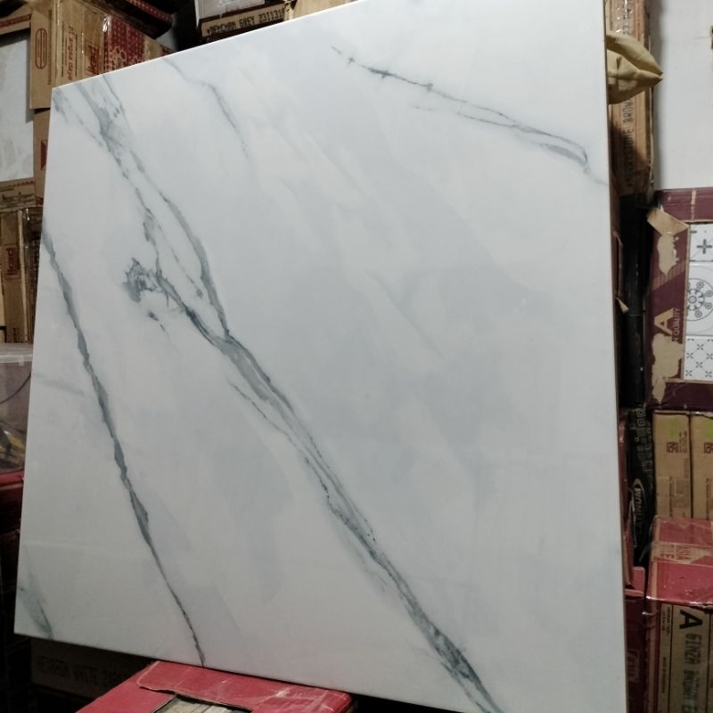KERAMIK LANTAI CARRARA ATENA ZIMERCH WHITE 60X60 KW1