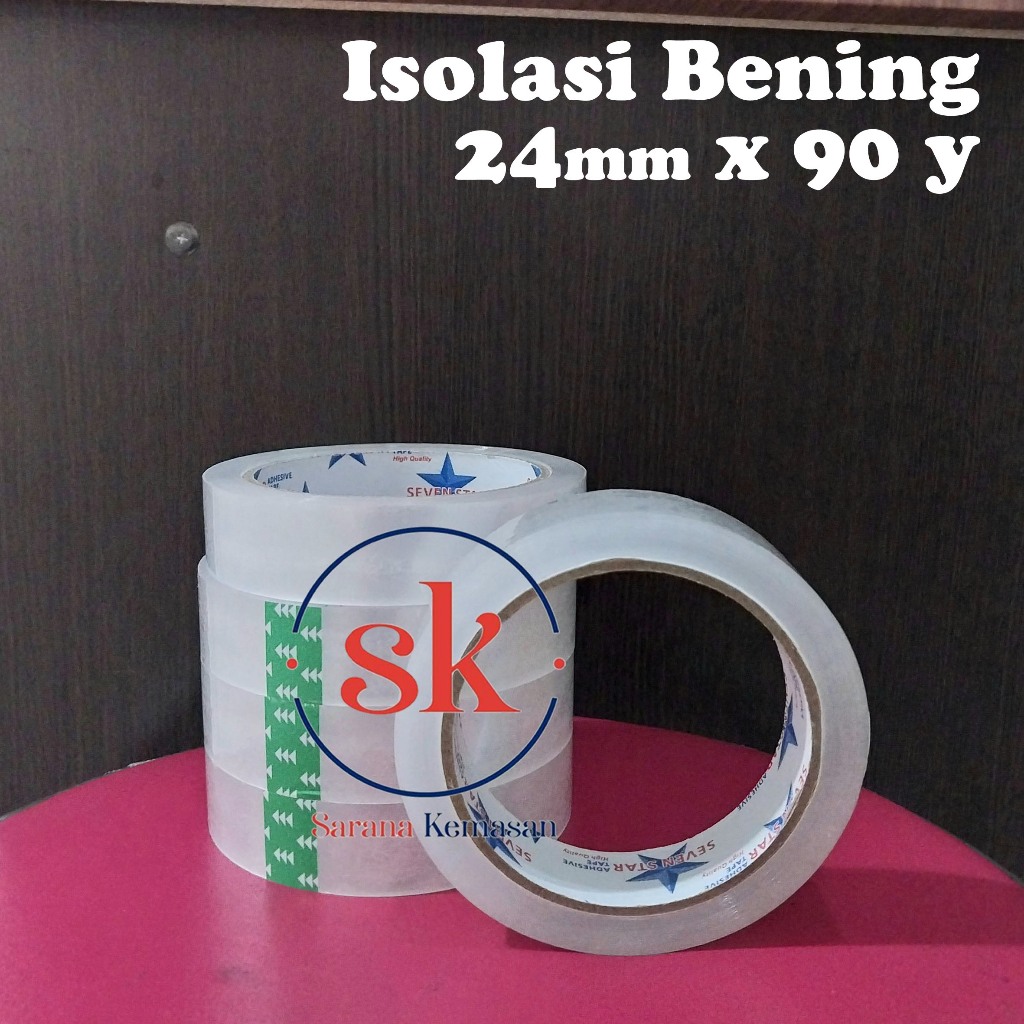 

Isolasi Selotip Bening 24mm x 60 Yard