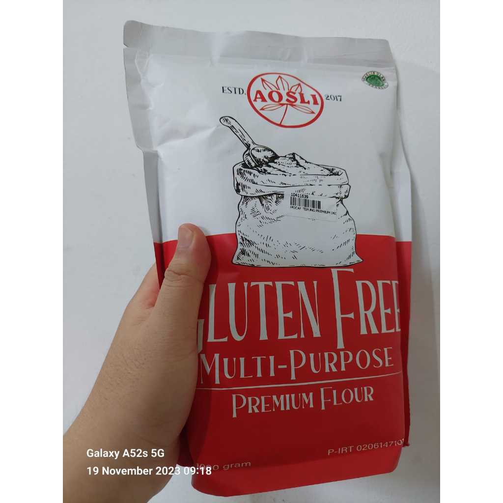 

Aosli Gluten Free Multi Purpose Premium Flour Tepung Mocaf Bahan Baking Adonana Kue Roti Cake Halal