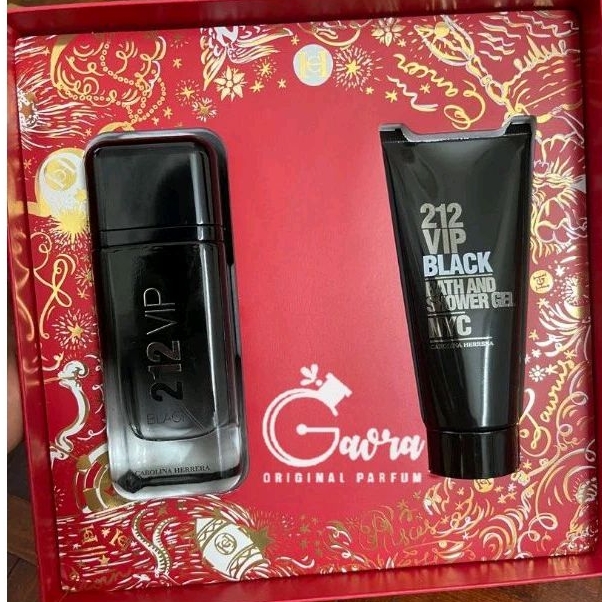 Parfum Original GIFT SET Carolina Hererra 212 VIP Black Giftset