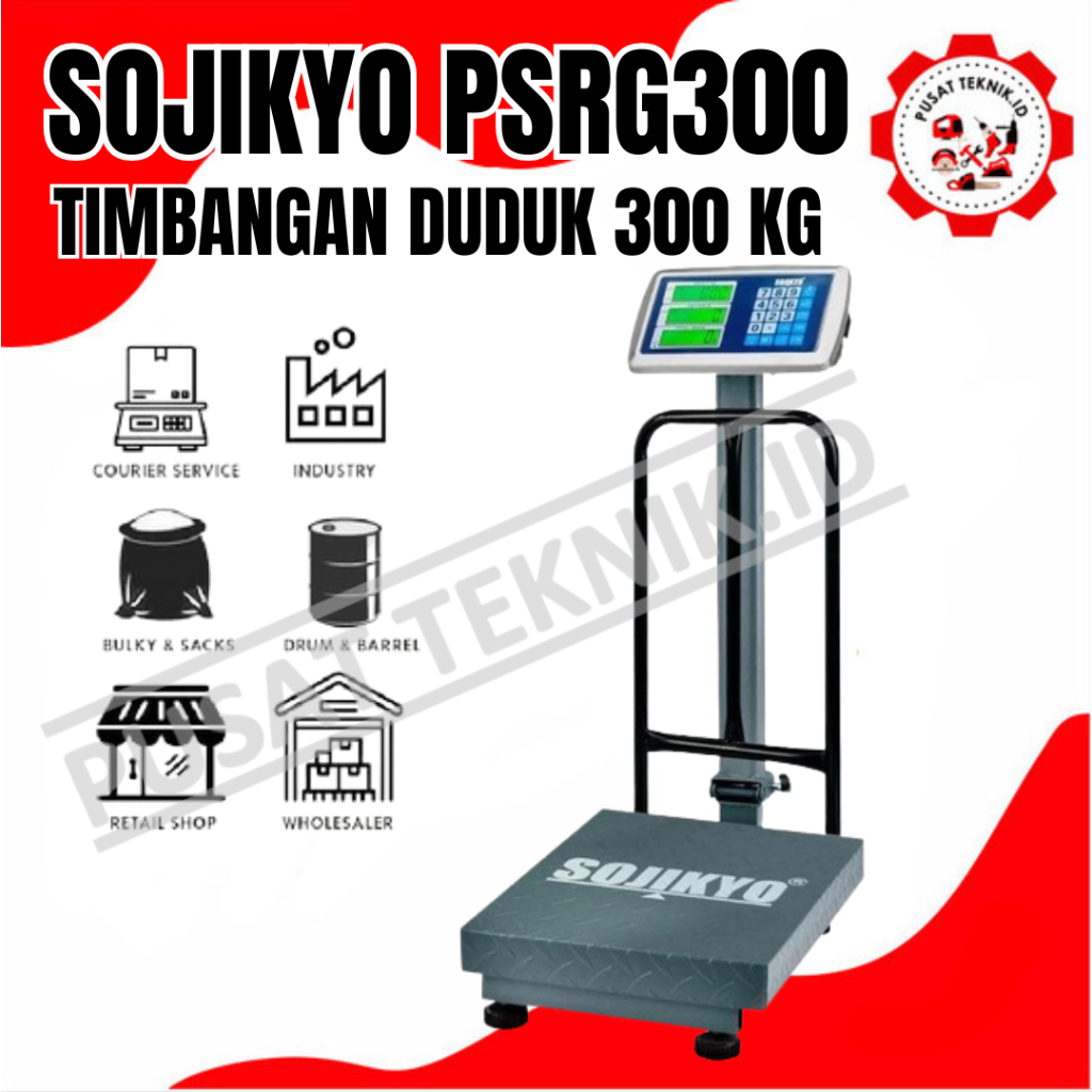TIMBANGAN SOJIKYO 300KG TIMBANGAN DUDUK DIGITAL PSRG 300KG SOJIKYO